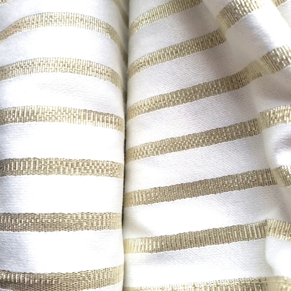 kate spade New York Harbour Drive Tablecloth in Gold Stripe NWT
